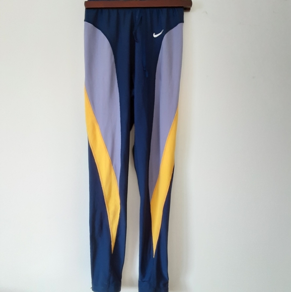 Snazzy Nike Long Multicoloured Leggings VTG - Picture 1 of 5